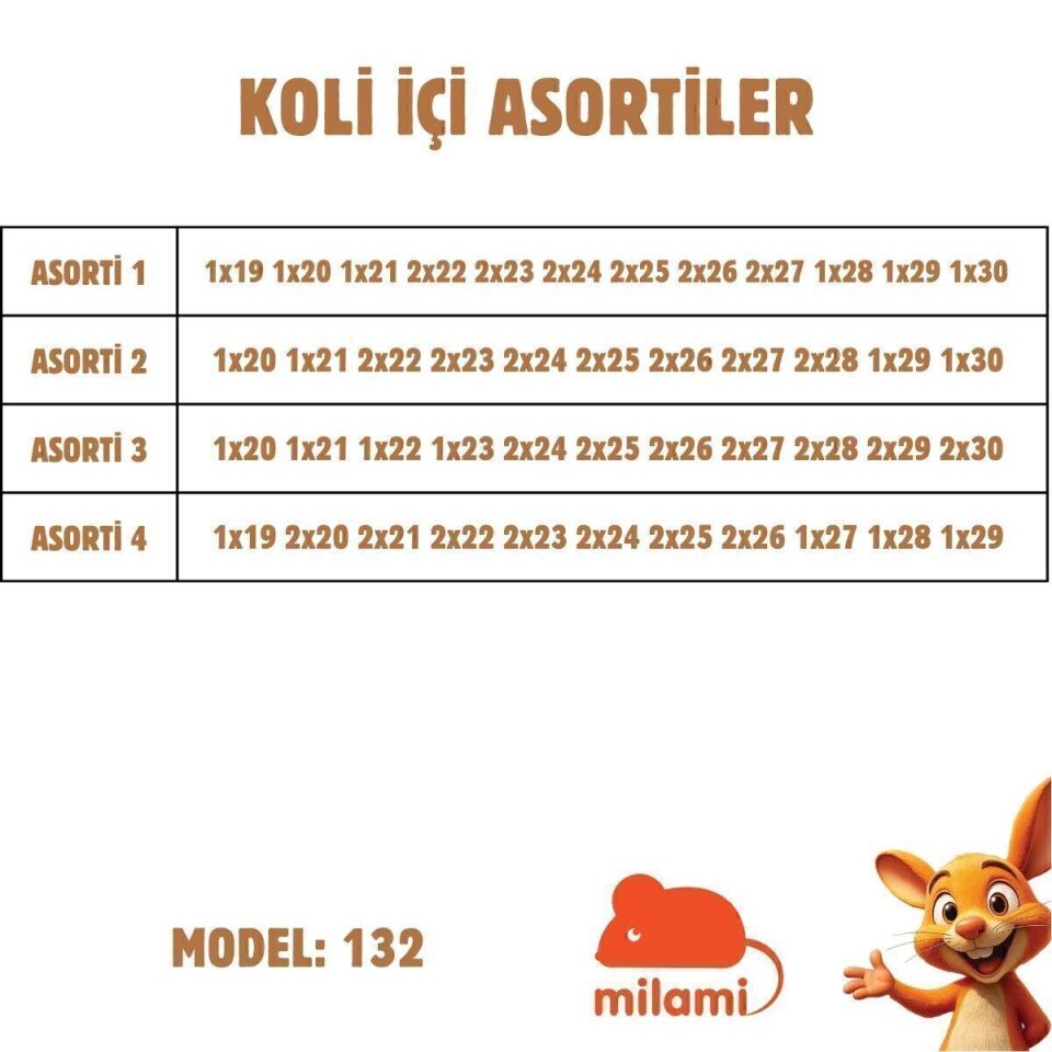 Parmak Korumalı Taban Pembe Poof Desenli Yarı Açık Model 132