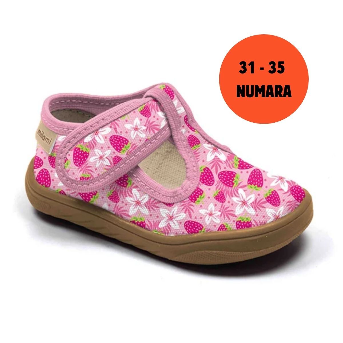 Barefoot Taban Çilek Çiçek Desenli Yarı Açık Model BF1 3135