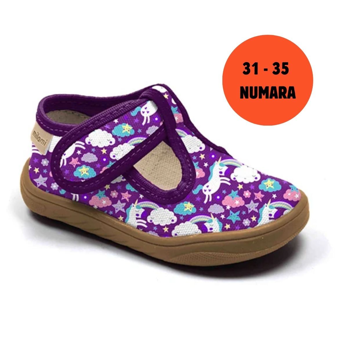 Barefoot Taban Unicorn Bulut Desenli Yarı Açık Model BF1 3135