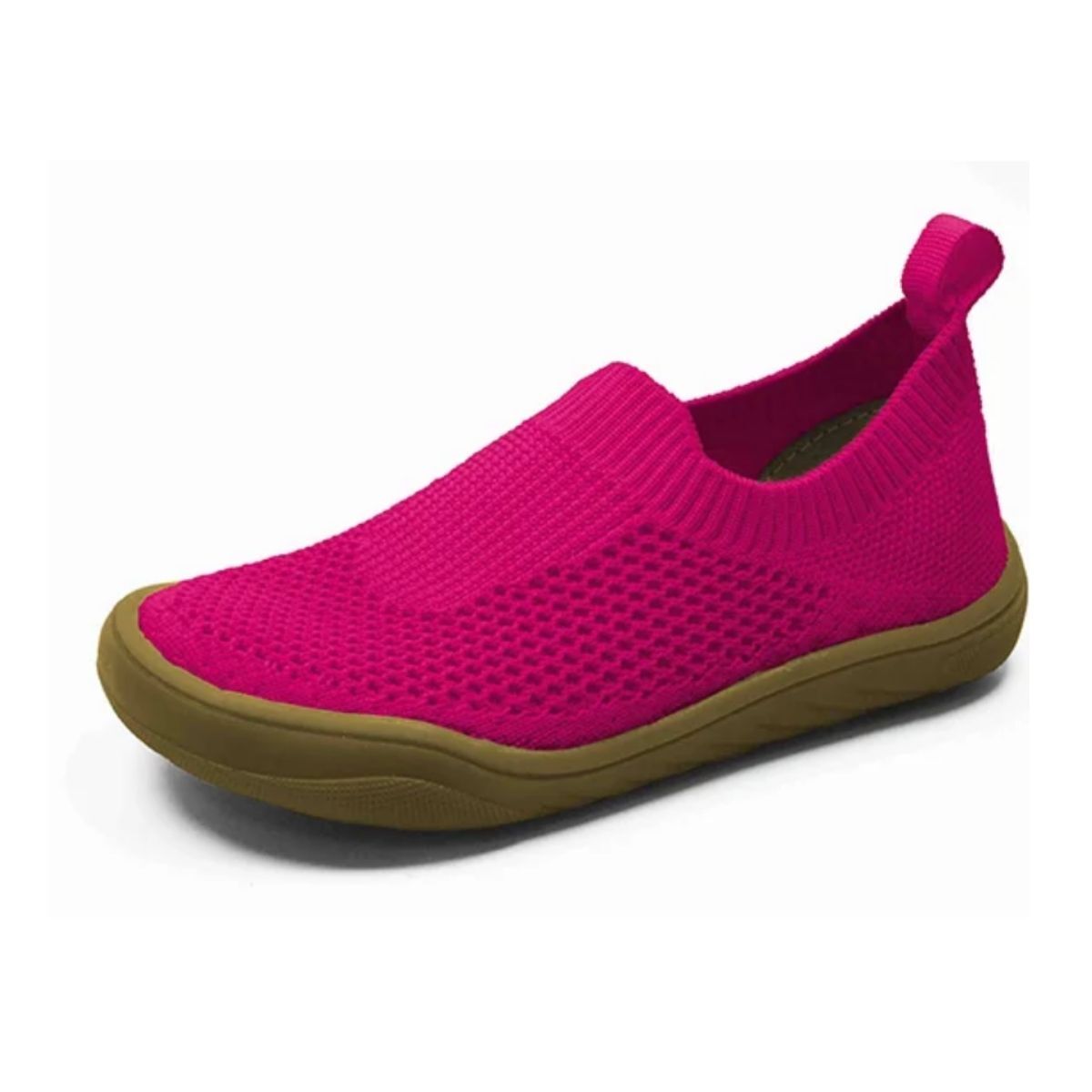 Barefoot Taban Fuşya Renk Knit Örme Model BFKNIT
