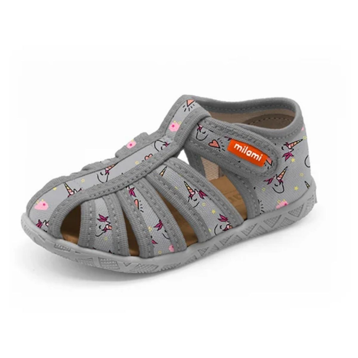 Premium Sandalet Tabanlı Kalpli Unicorn Desenli Model 114