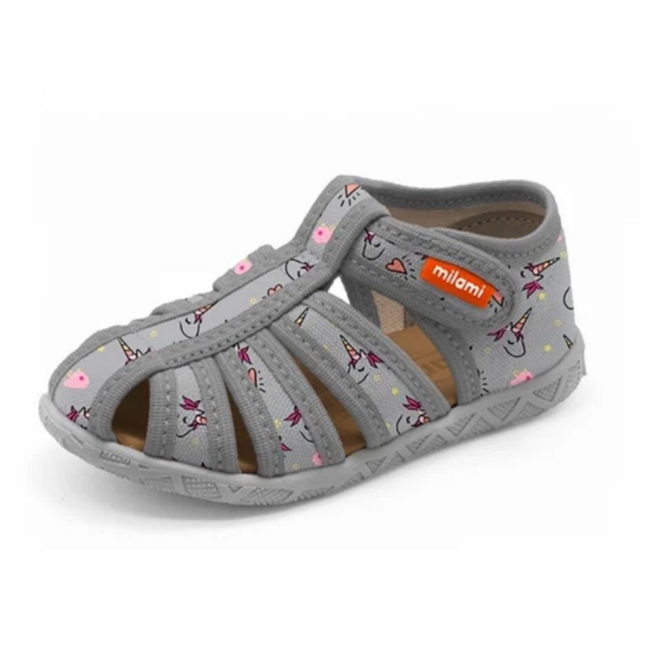 Premium Sandalet Tabanlı Kalpli Unicorn Desenli Model 114