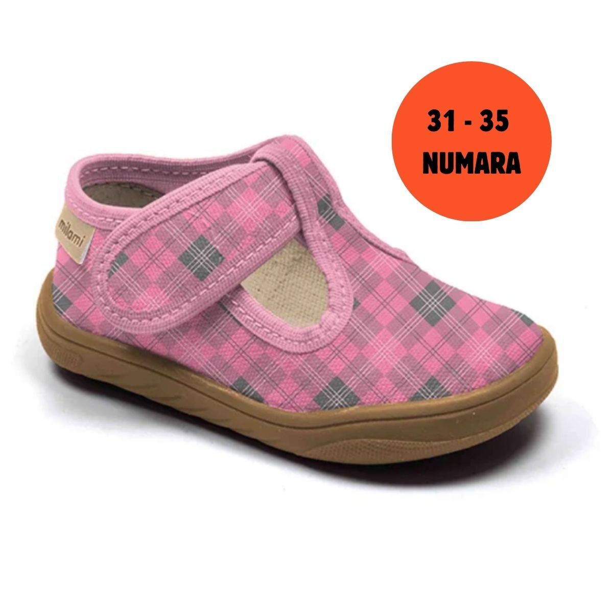 Barefoot Taban Pembe Kareli Desen Yarı Açık Model BF1 3135