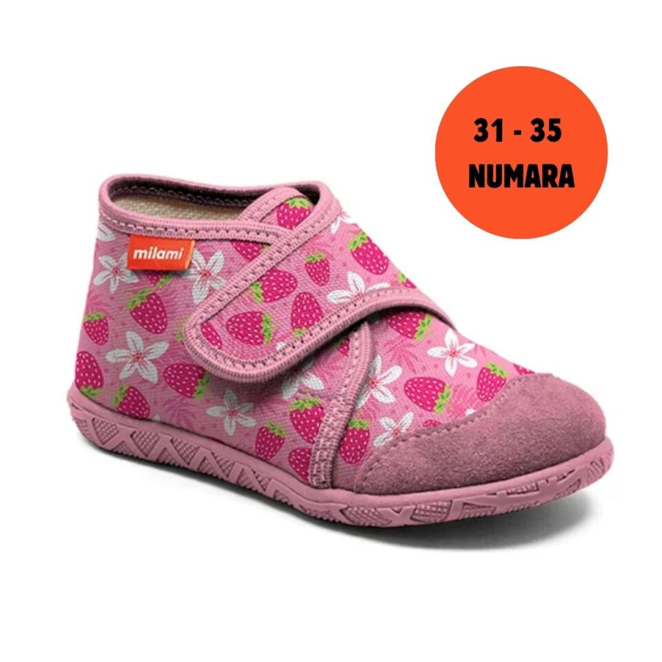 Premium Taban Çilek Çiçek Desenli Kapalı Model 106 3135