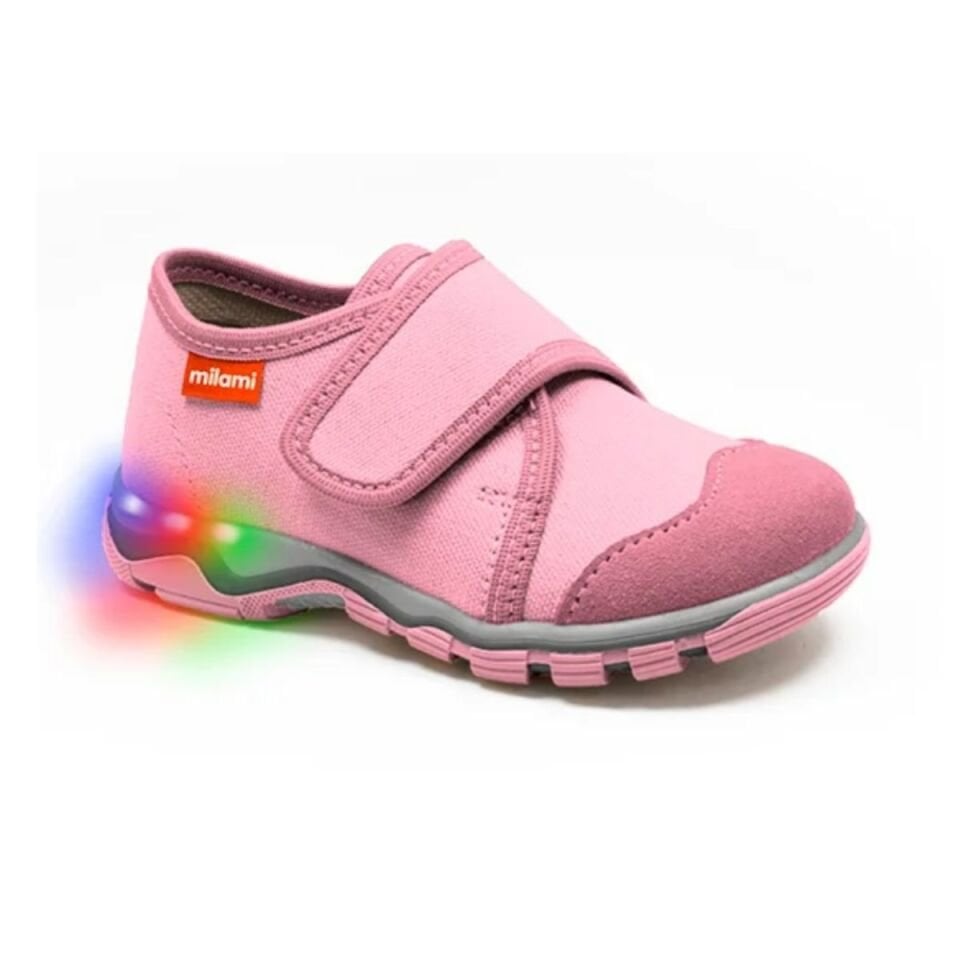 Işıklı Taban Pembe Düz Model 1213