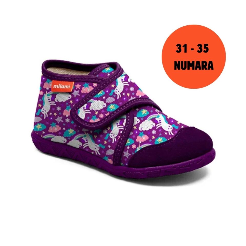 Premium Taban Unicorn Bulut Desenli Kapalı Model 106 3135