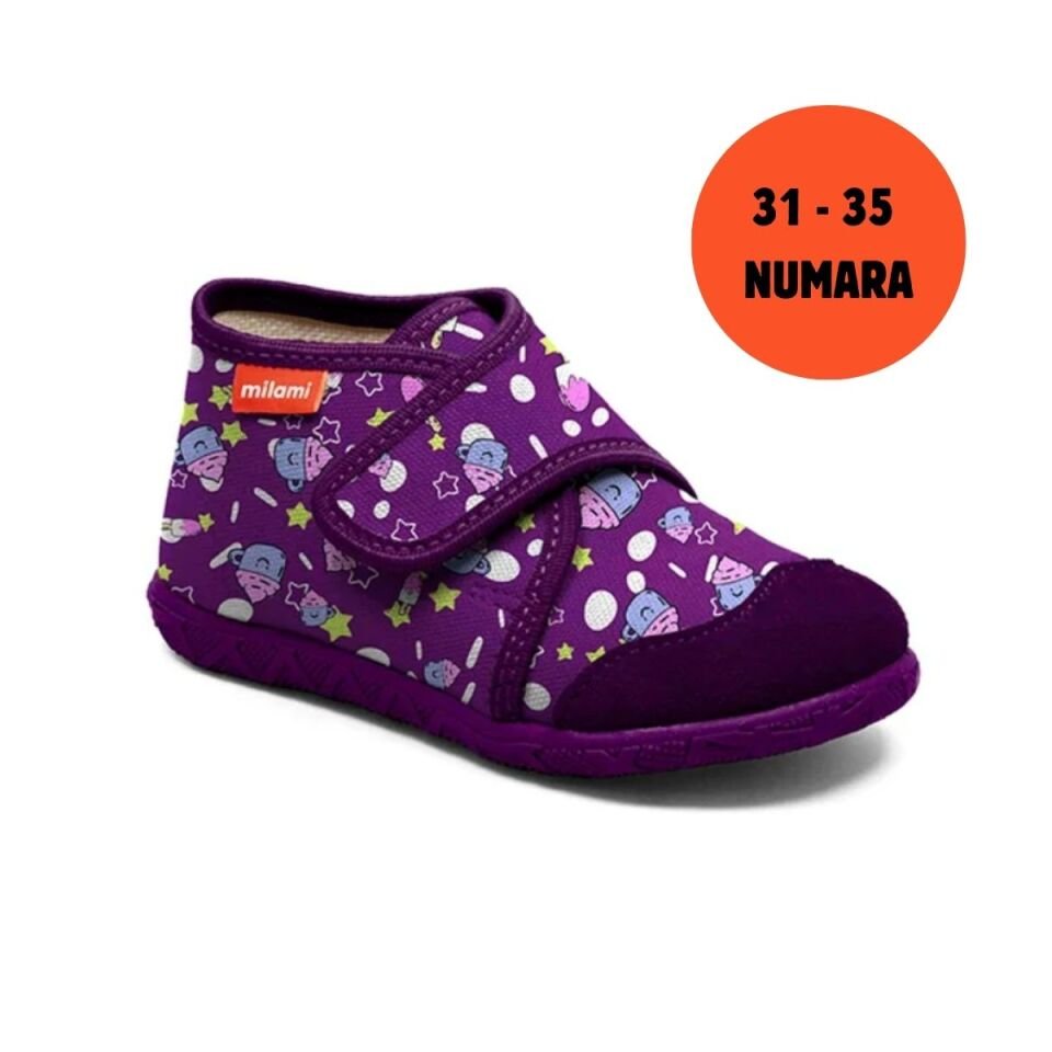 Premium Taban Mor Cupcake Desenli Kapalı Model 106 3135
