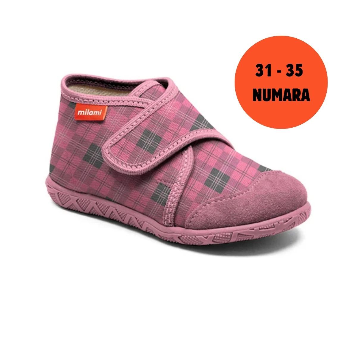 Premium Taban Pembe Kareli Desen Kapalı Model 106 3135