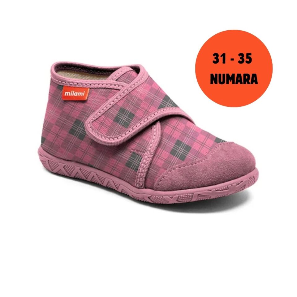 Premium Taban Pembe Kareli Desen Kapalı Model 106 3135