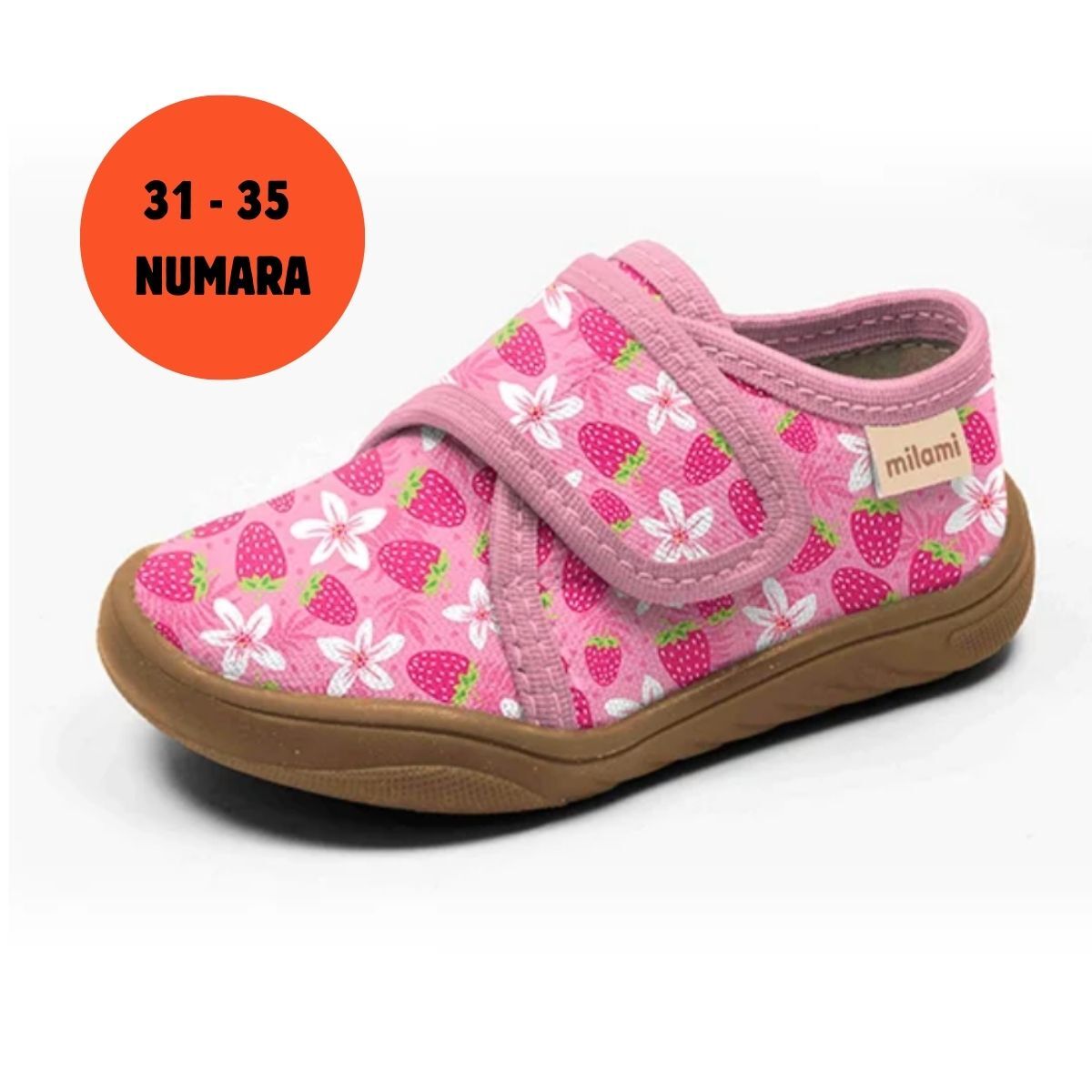 Barefoot Taban Çilek Çiçek Desenli Kapalı Model BF4 3135