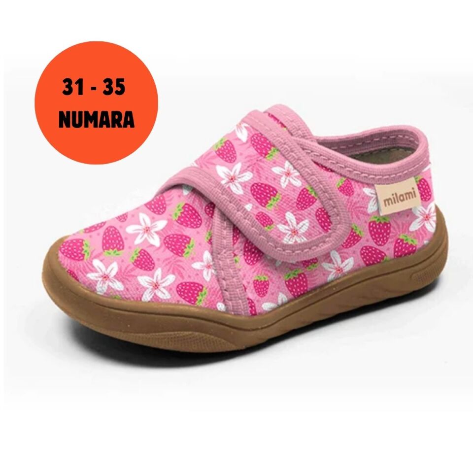 Barefoot Taban Çilek Çiçek Desenli Kapalı Model BF4 3135