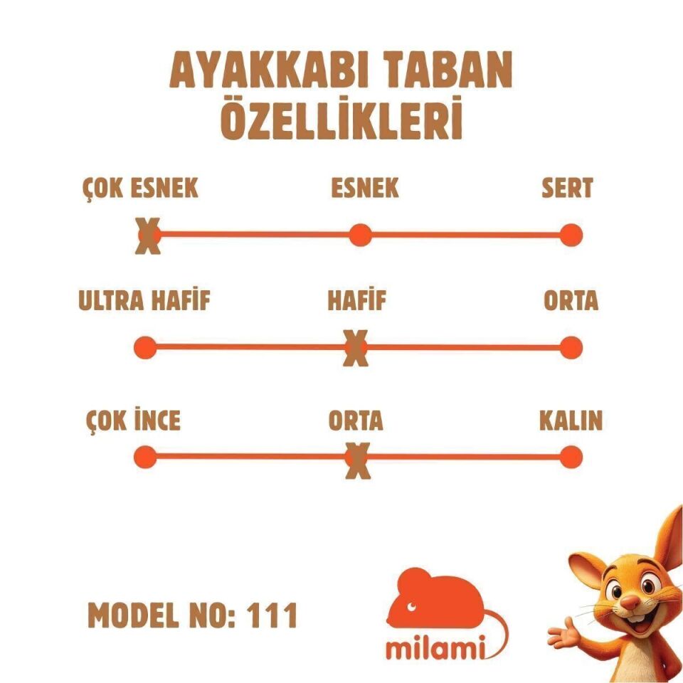 Premium Taban Turuncu Renk Babet Model 111  3135