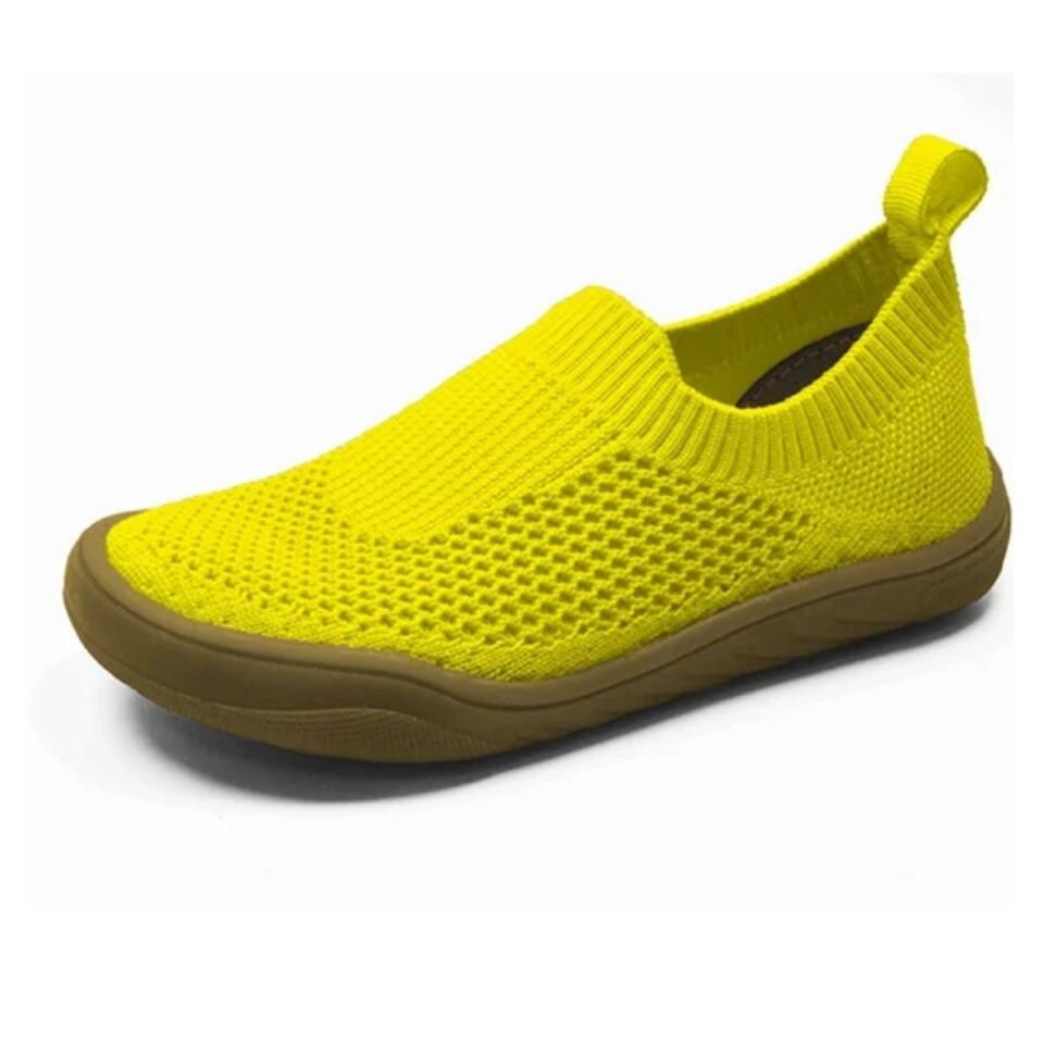 Barefoot Taban Sarı Renk Knit Örme Model BFKNIT