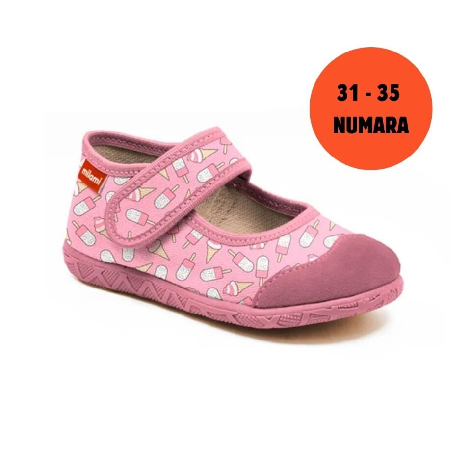 Premium Taban Dondurma Figürleri (külah ve çubuklu) Desenli Babet Model 111  3135