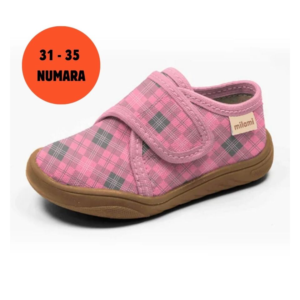 Barefoot Taban Pembe Kareli Desen Kapalı Model BF4 3135
