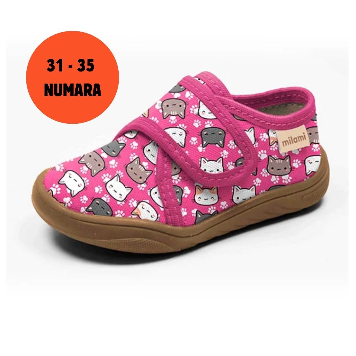 Barefoot Taban Fuşya Kedili Desen Kapalı Model BF4 3135