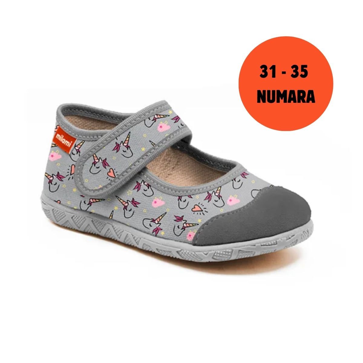 Premium Taban Kalpli Unicorn Desenli Babet Model 111  3135