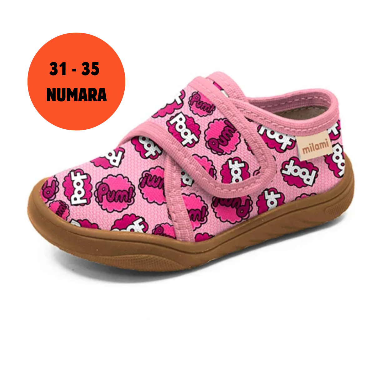 Barefoot Taban Pembe Poof Desenli Kapalı Model BF4 3135