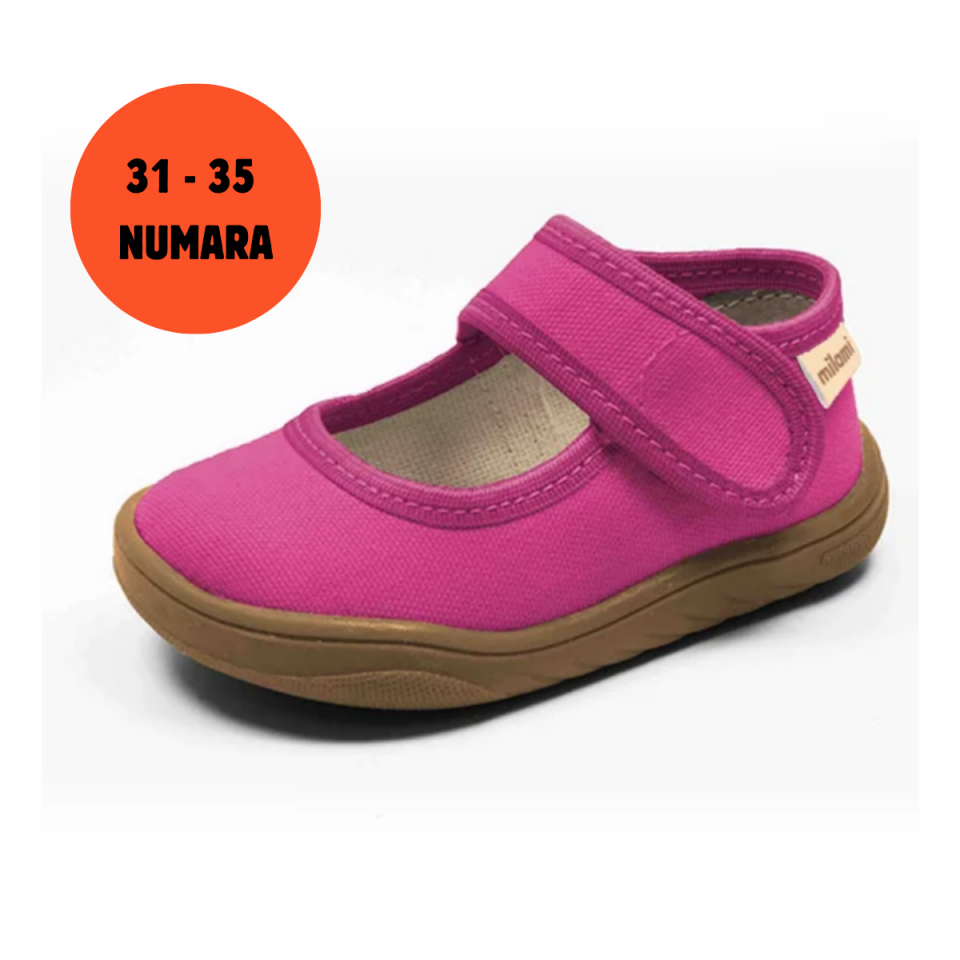 Barefoot Taban Fuşya Renkli Babet Model BF5 31-35 Numara