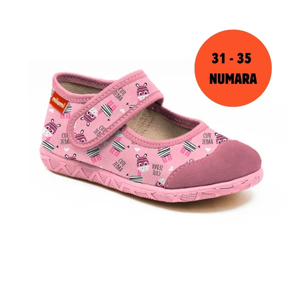 Premium Taban Tatlı Zebra Desenli Babet Model 111  3135