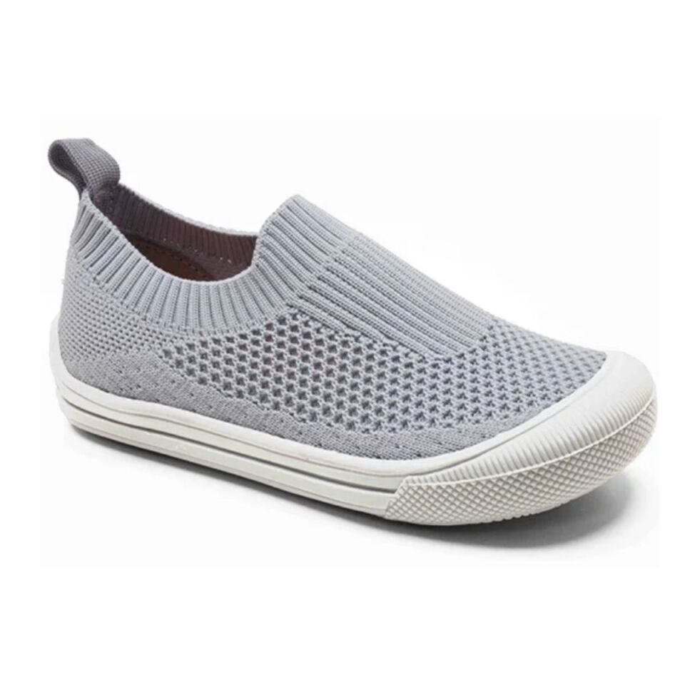 Parmak Korumalı Taban Gri Örme Knit Model K140