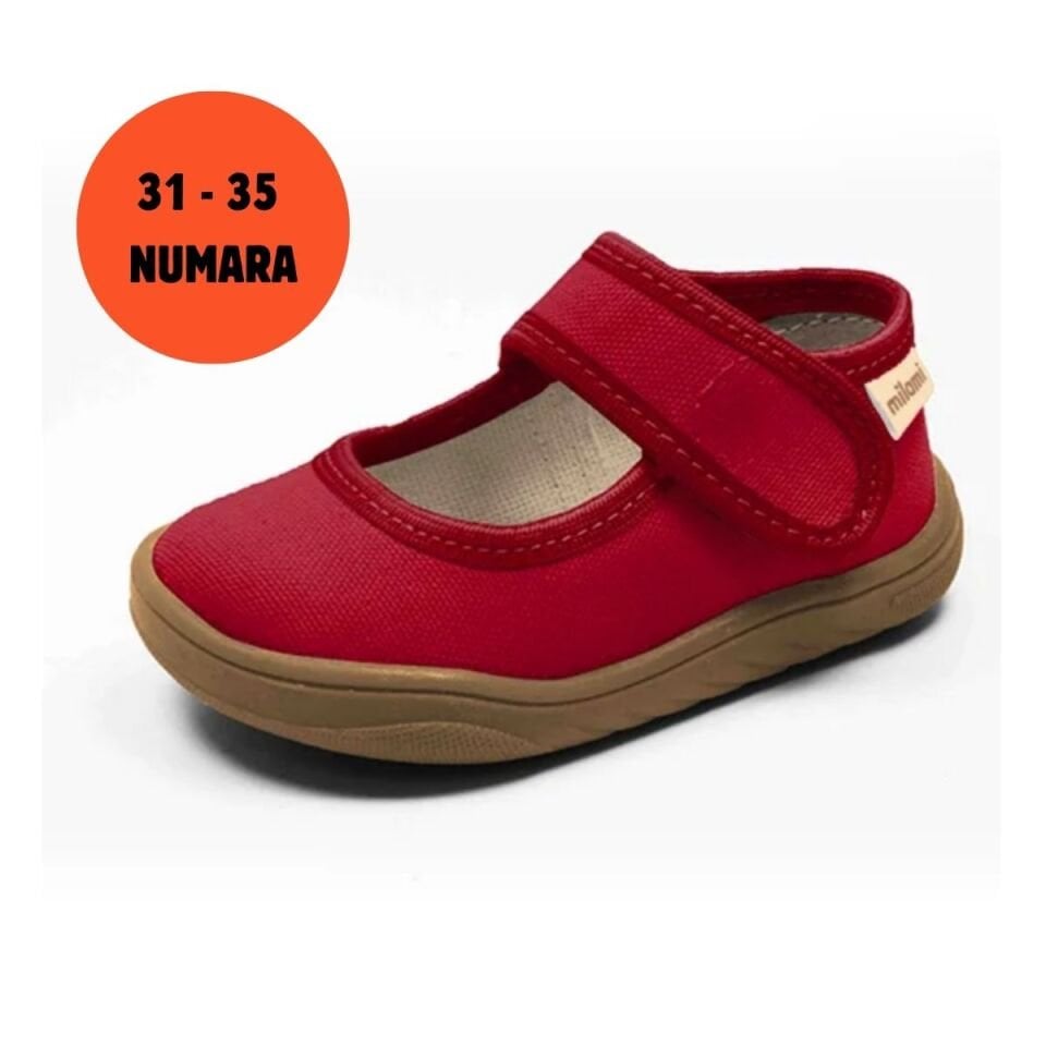 Barefoot Taban Koyu Kırmızı Renkli Babet Model BF5 31-35 Numara