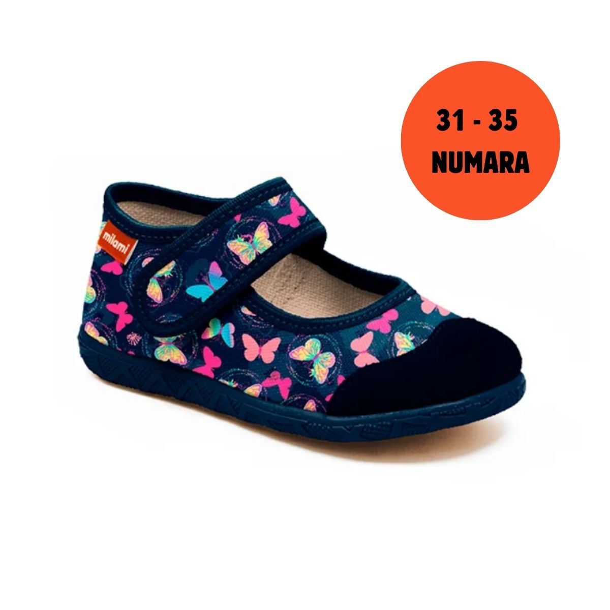 Premium Taban Kelebek Desenli Babet Model 111  3135