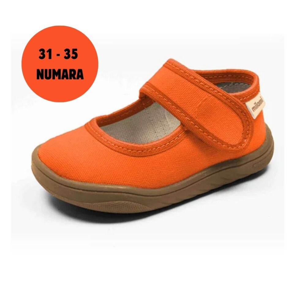 Barefoot Taban Turuncu Renk Babet Model BF5 31-35 Numara