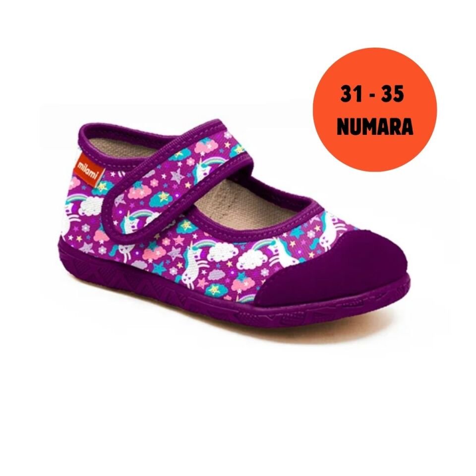 Premium Taban Unicorn Bulut Desenli Babet Model 111  3135