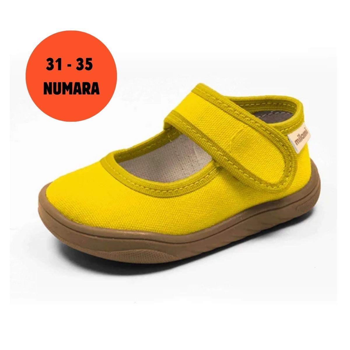 Жълти балетки Barefoot Sole, модел BF5, размер 31-35