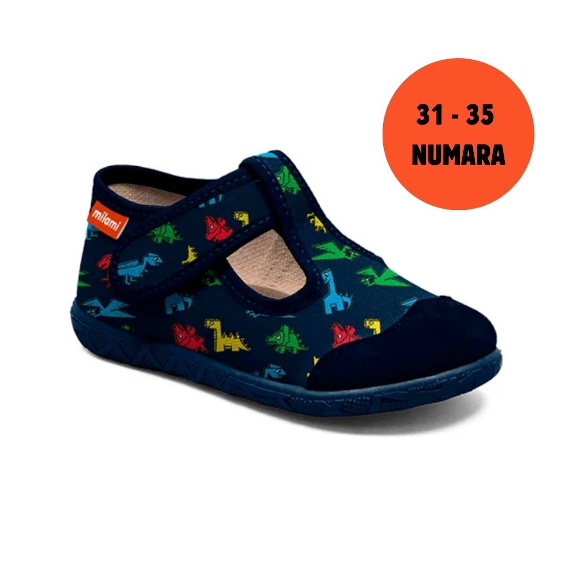 Premium Taban Dinozor Desenli Yarı Açık Model 112 3135