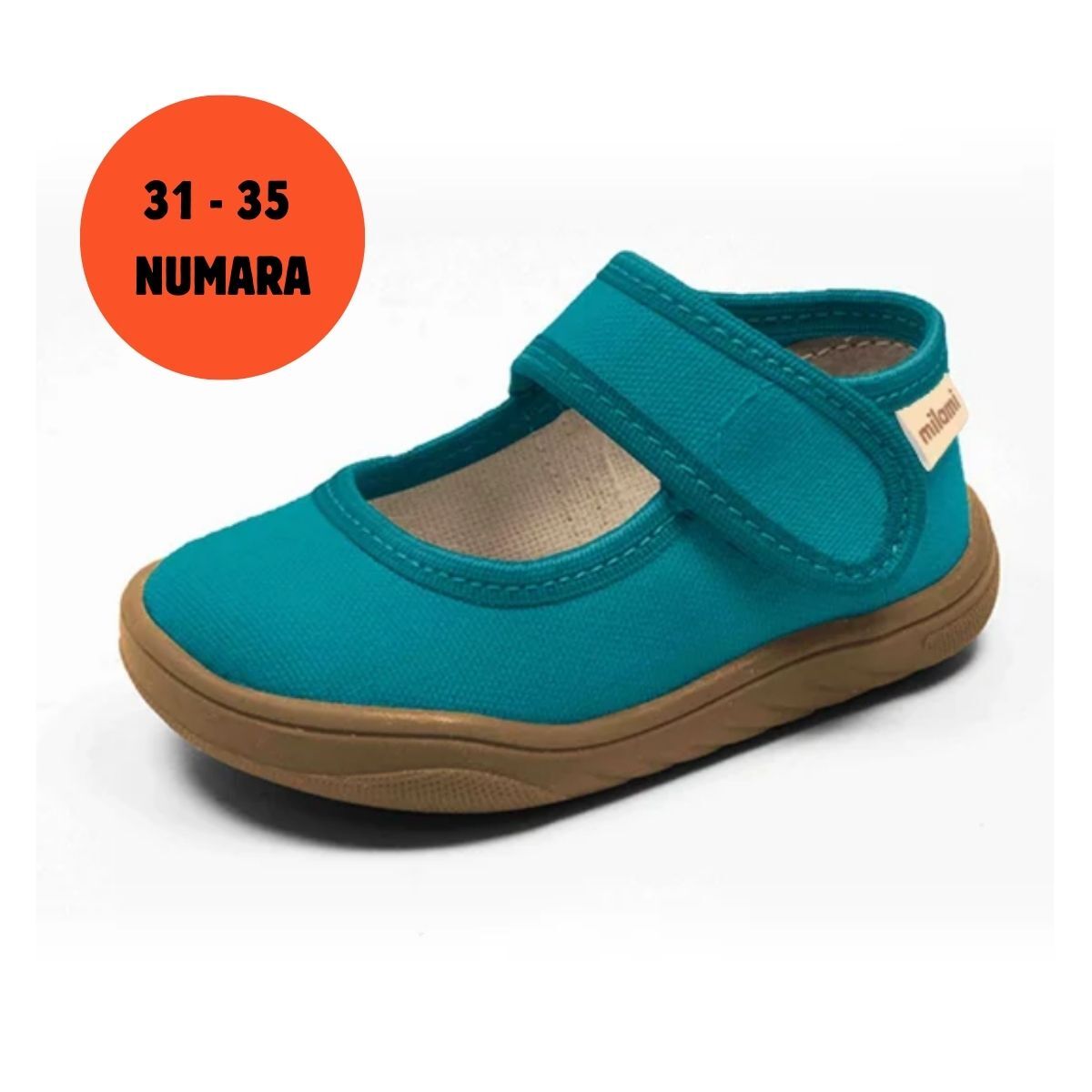 Barefoot Taban Petrol Turkuaz Renk Babet Model BF5 31-35 Numara