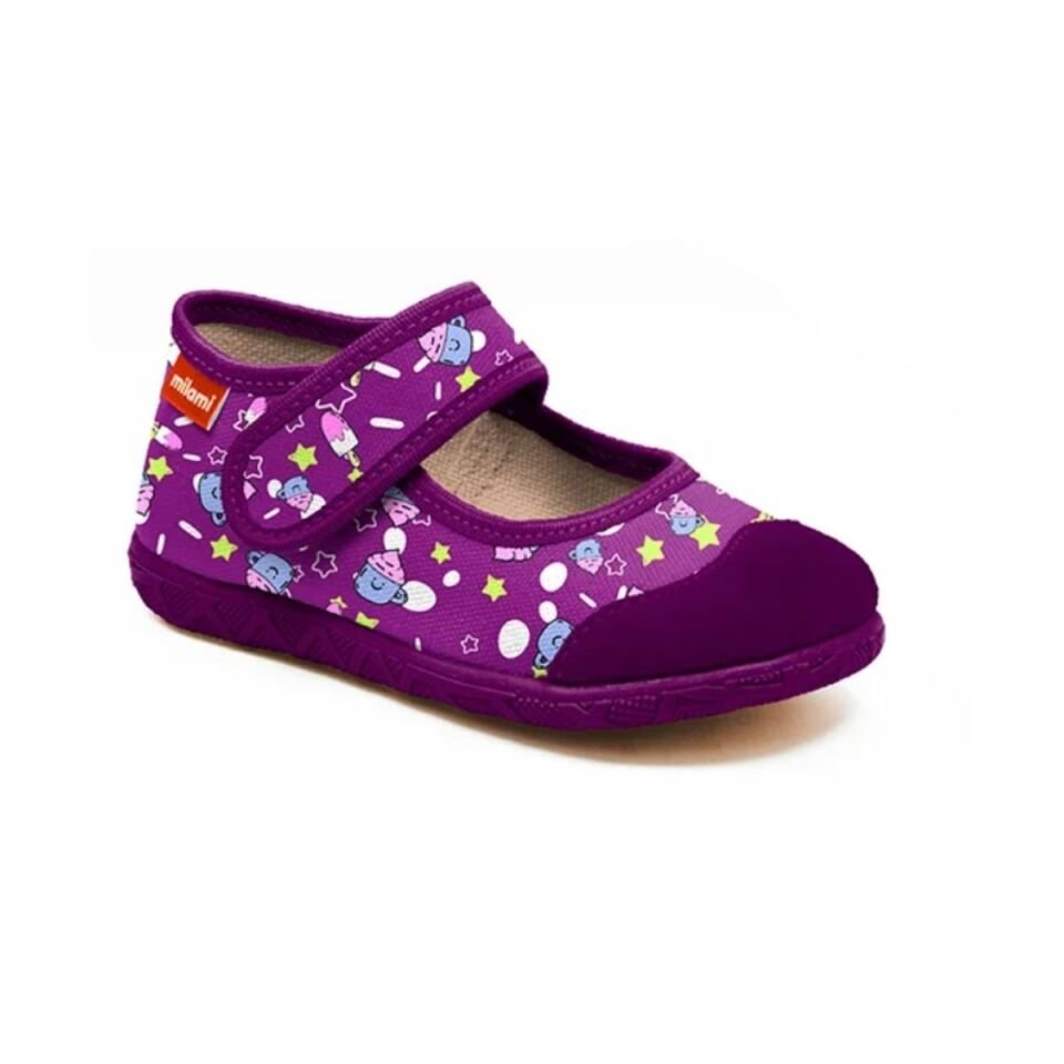 Premium Taban Mor Cupcake Desenli Babet Model 111