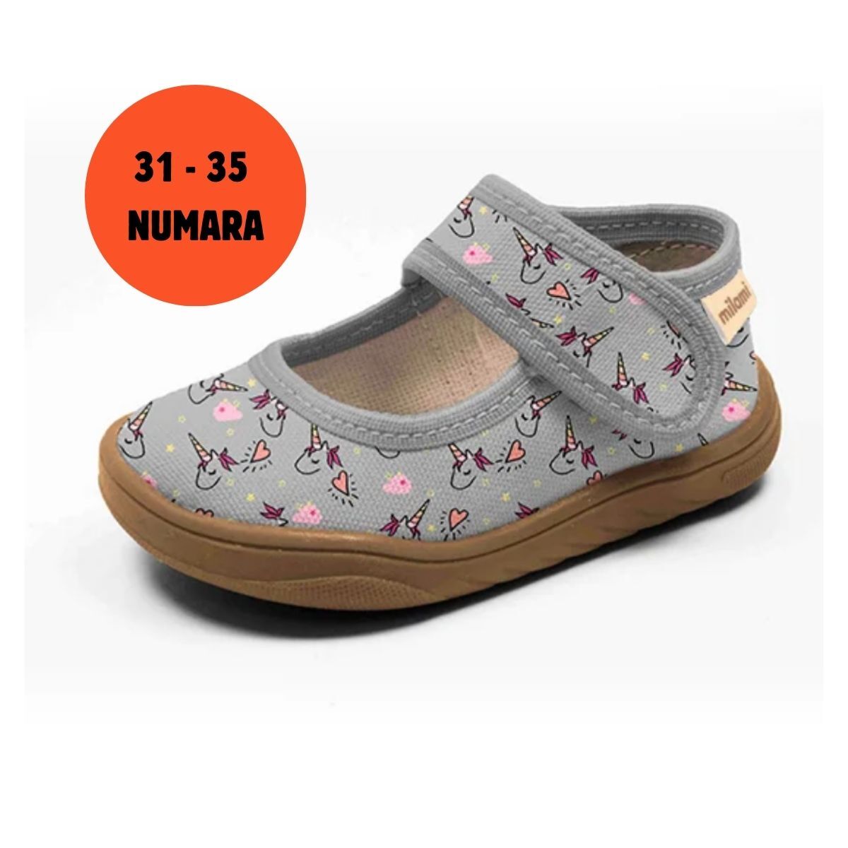 Barefoot Taban Kalpli Unicorn Desenli Babet Model BF5 31-35 Numara