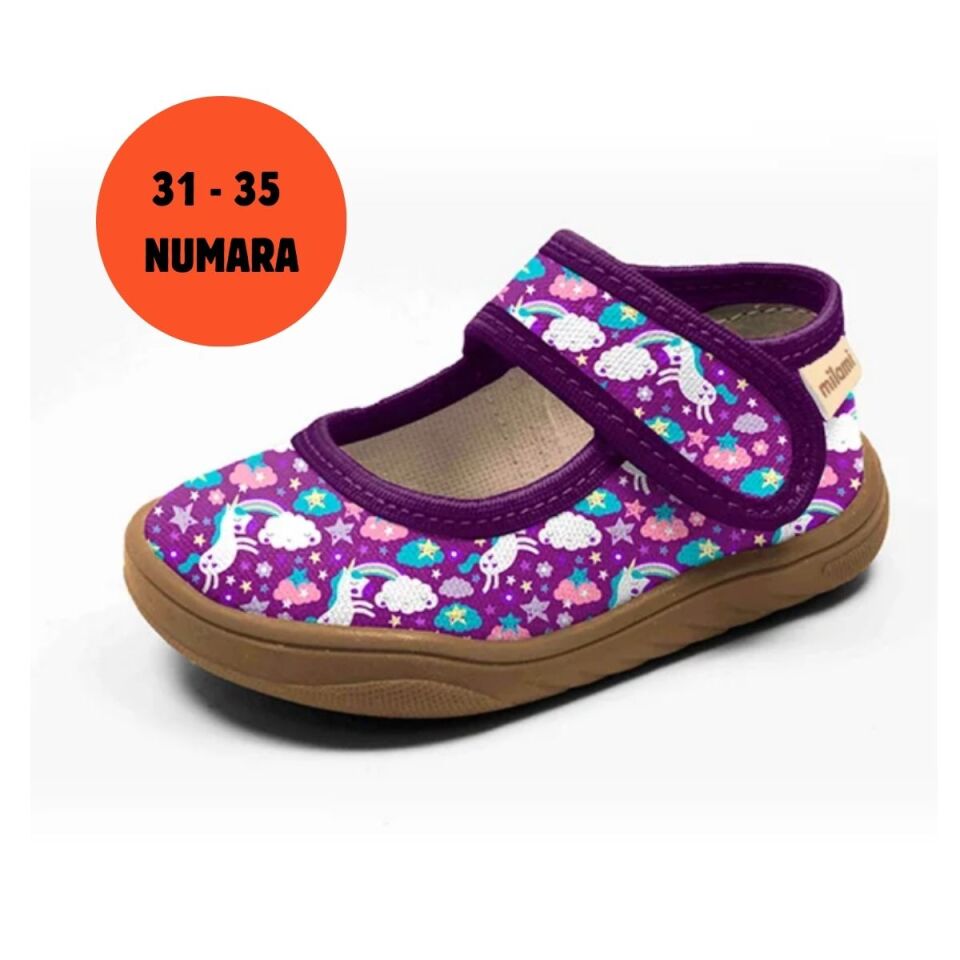 Barefoot Taban Unicorn Bulut Desenli Babet Model BF5 31-35 Numara