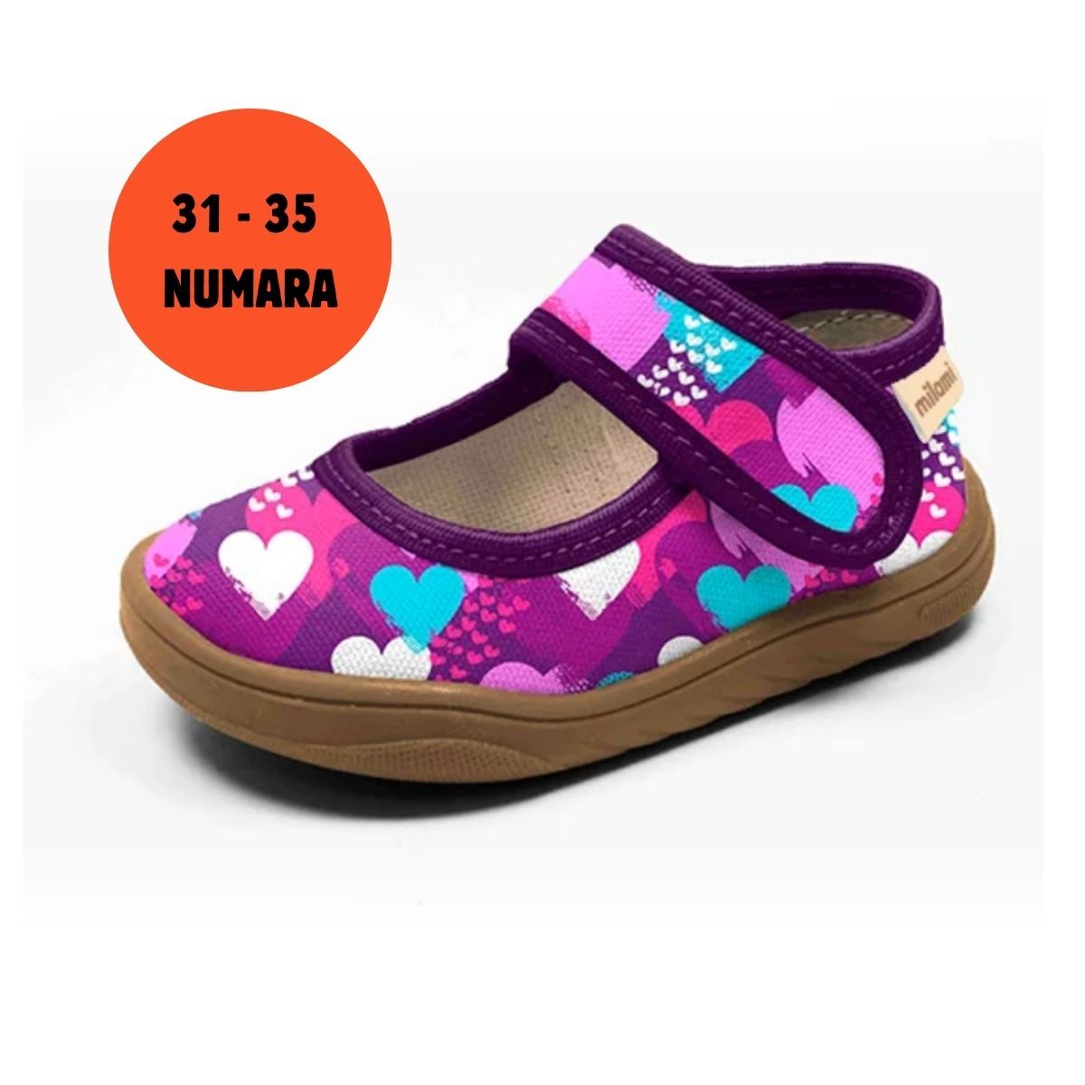 Barefoot Taban Kalp Desenli Babet Model BF5 31-35 Numara