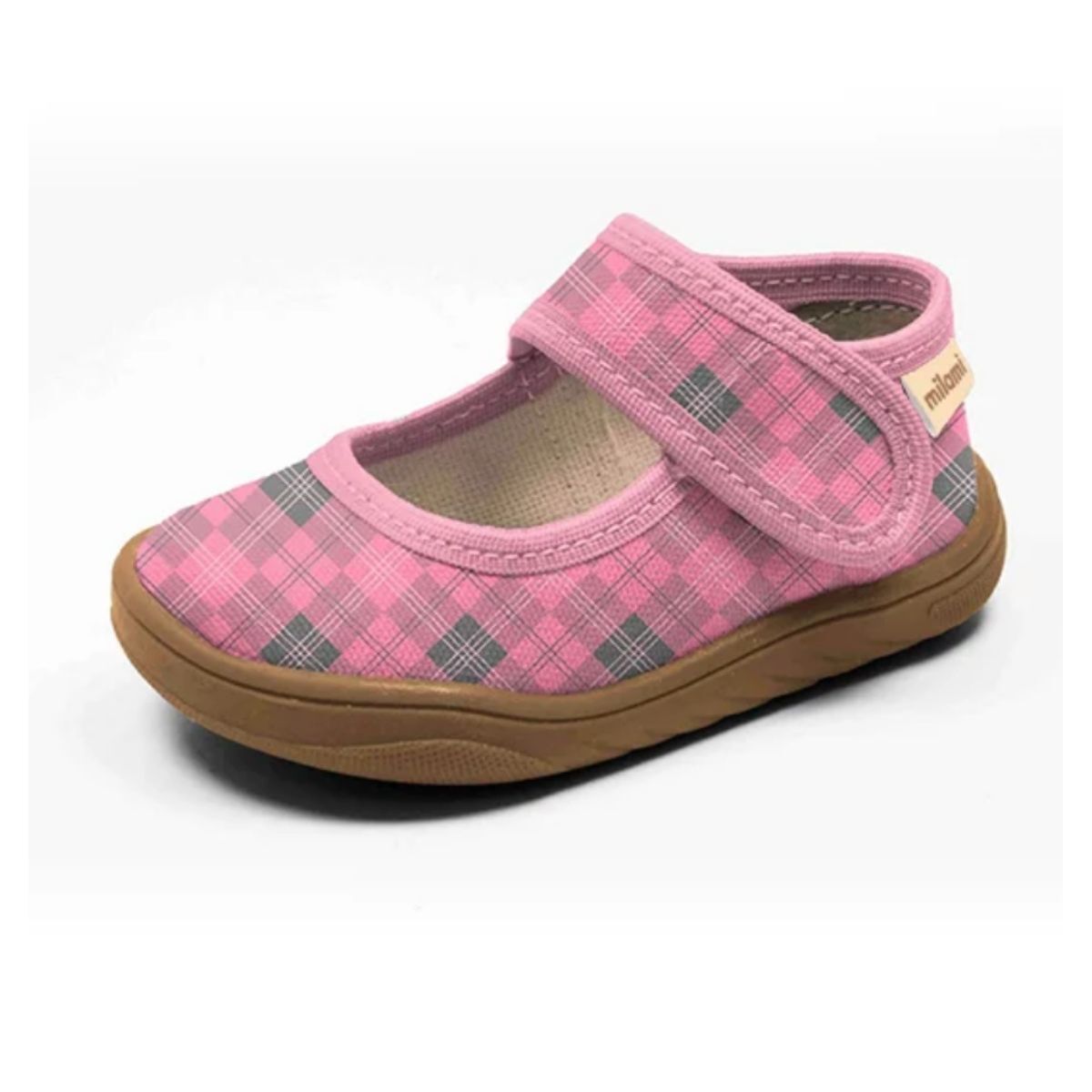 Barefoot Taban Pembe Kareli Desen Babet Model BF5