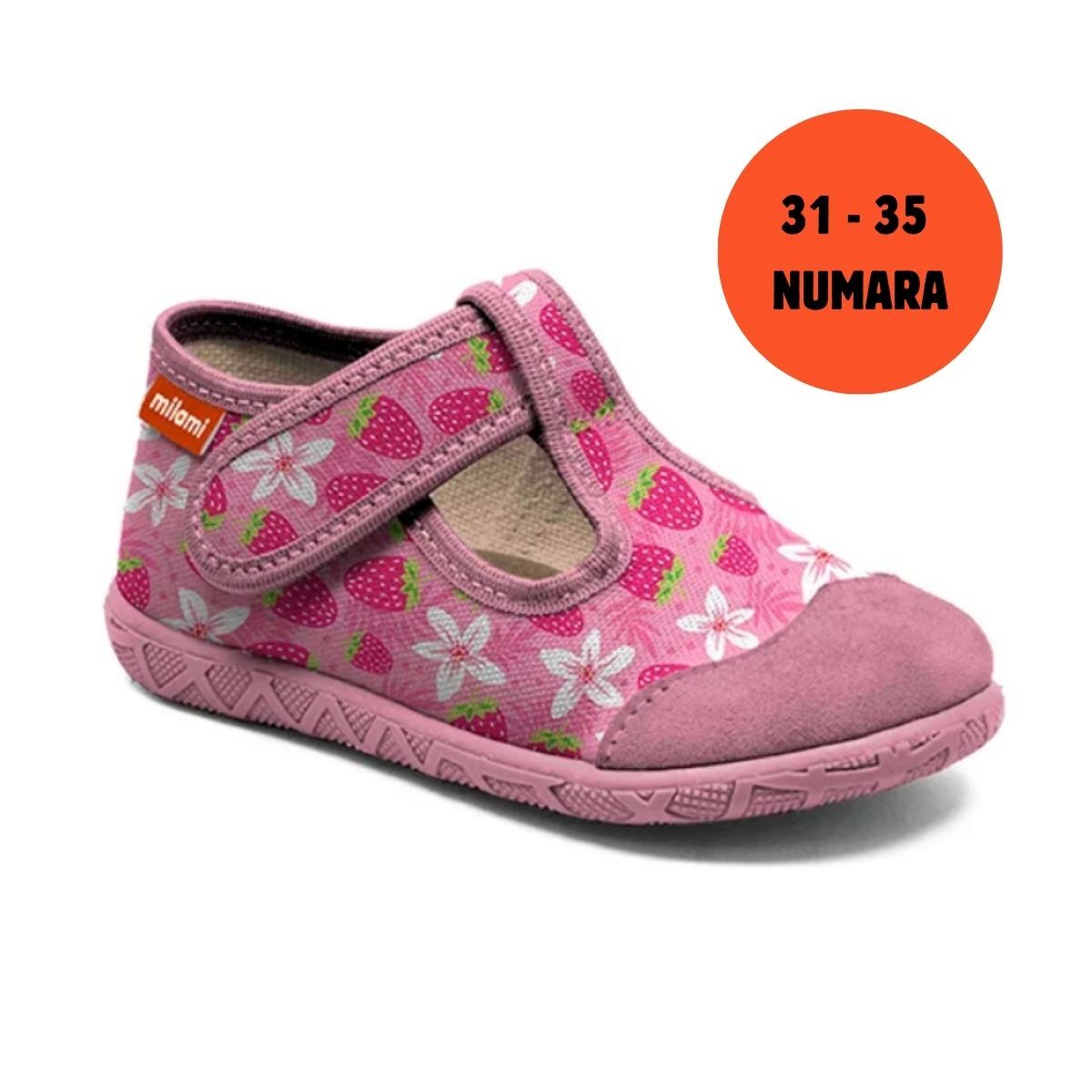 Premium Taban Çilek Çiçek Desenli Yarı Açık Model 112 3135