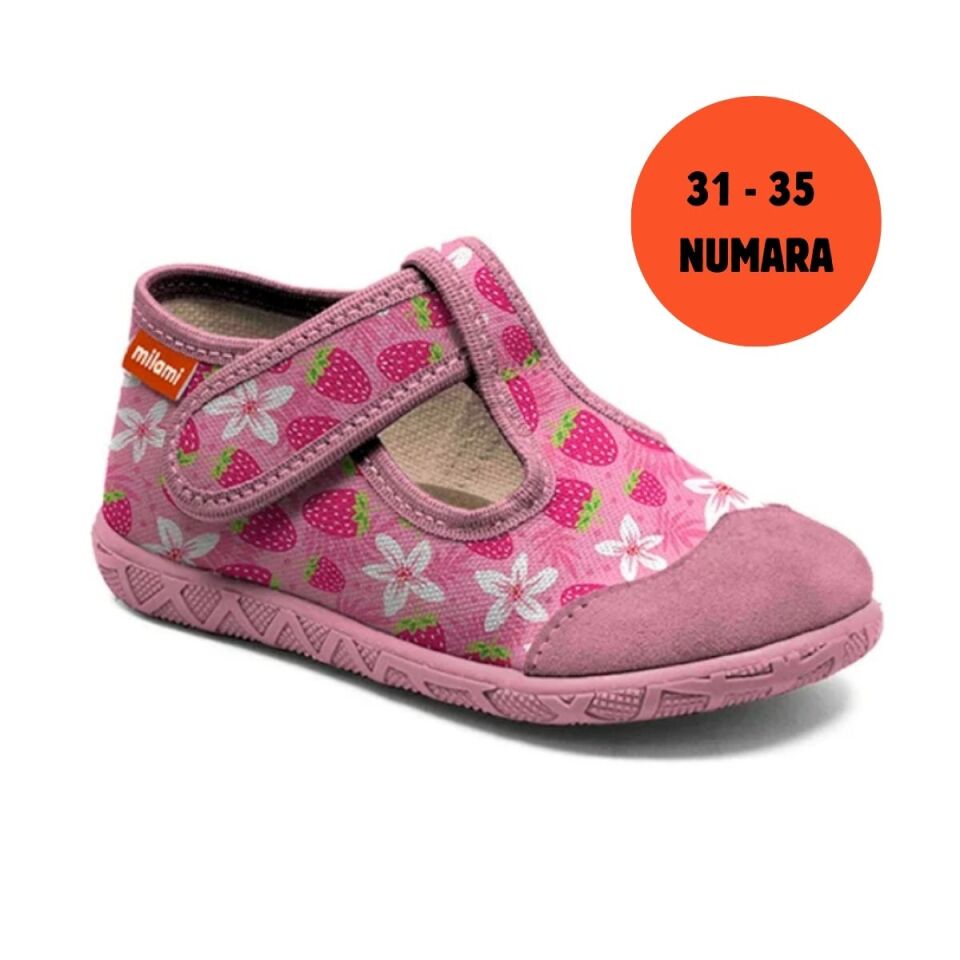 Premium Taban Çilek Çiçek Desenli Yarı Açık Model 112 3135