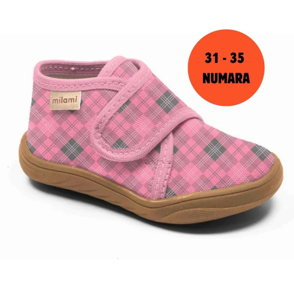 Barefoot Taban Pembe Kareli Desen Kapalı Model BF2 3135