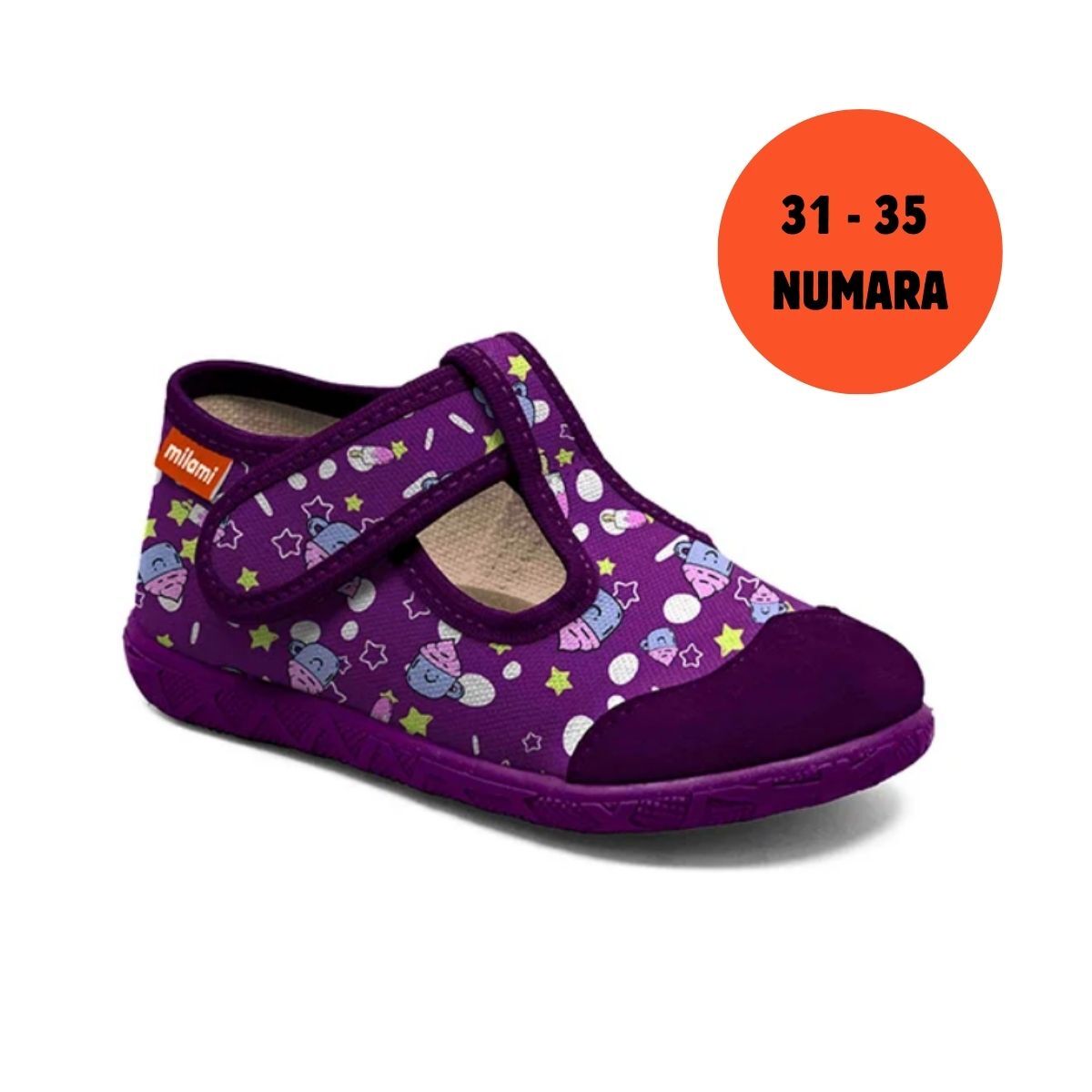 Premium Taban Mor Cupcake Desenli Yarı Açık Model 112 3135