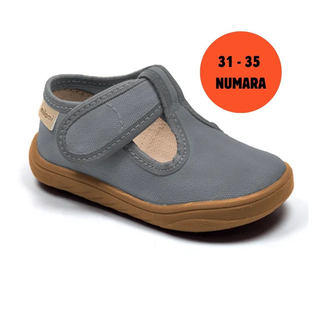Barefoot Taban Gri Düz Yarı Açık Model BF1 3135