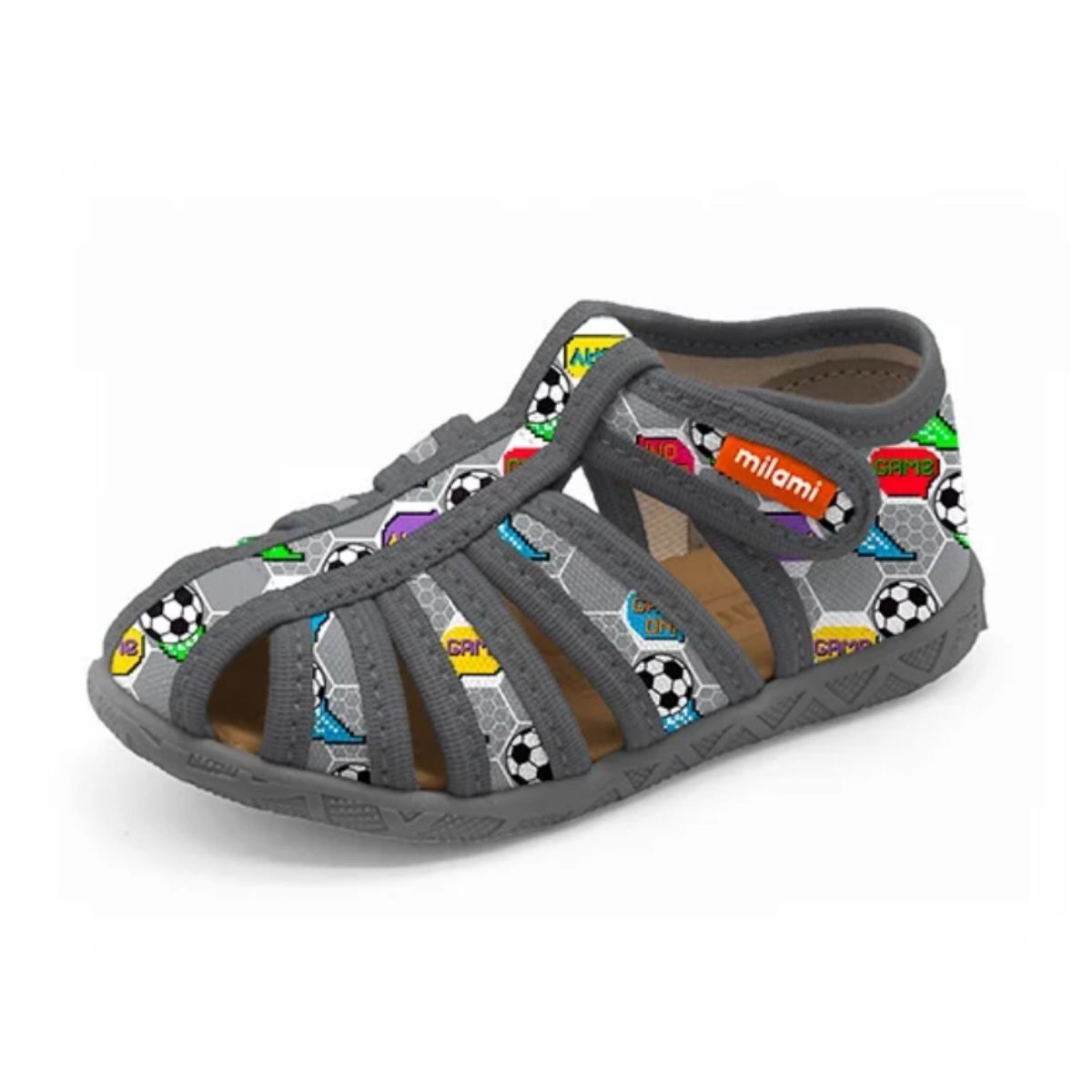 Premium Sandalet Tabanlı Altıgen Futbol Desenli Model 114
