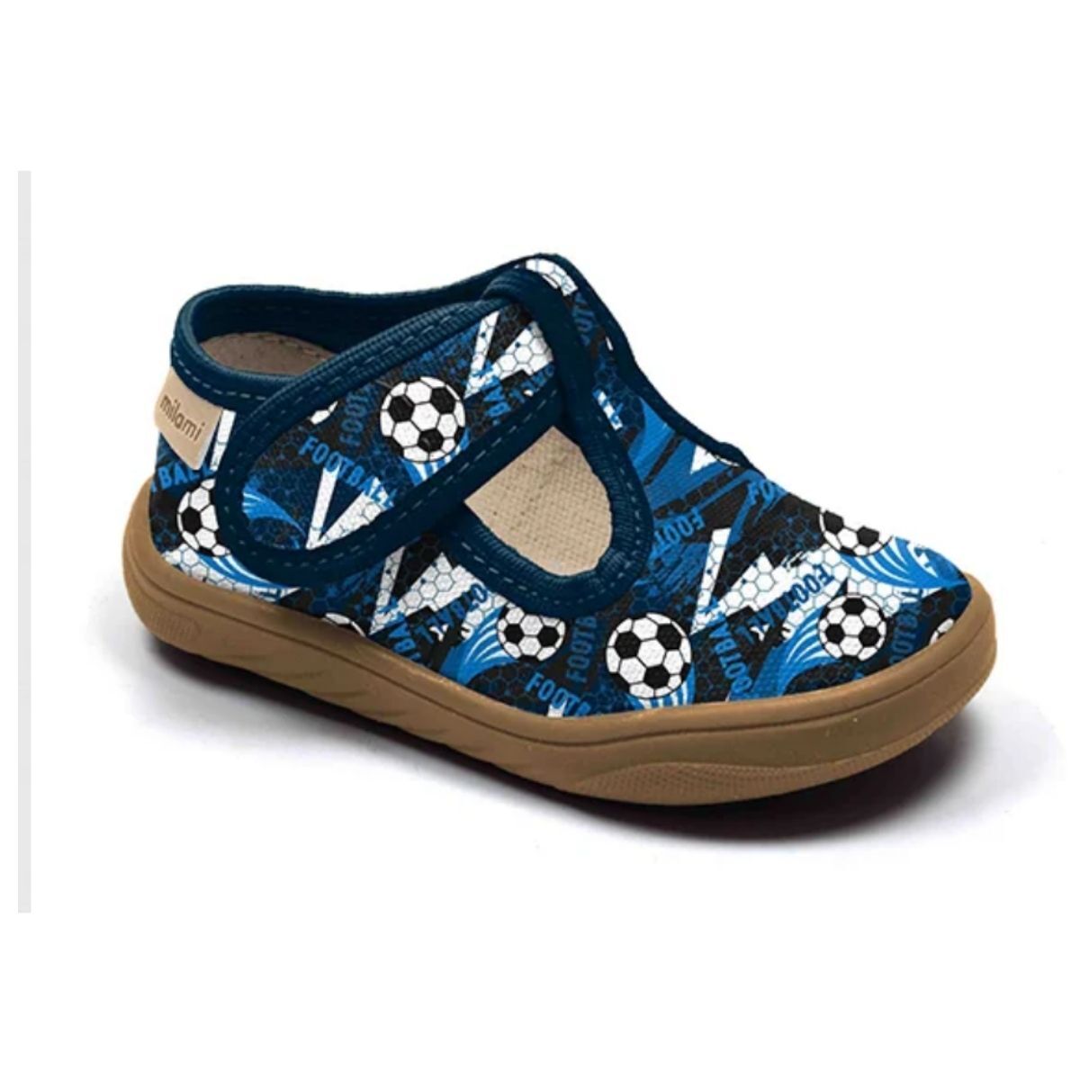 Barefoot Taban Lacivert Futbol Desenli Yarı Açık Model BF1