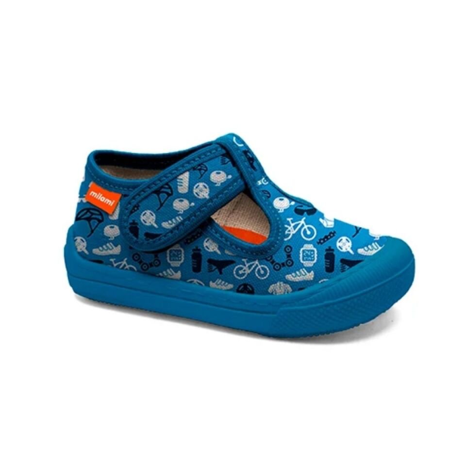 Parmak Korumalı Taban Spor İkonları Desenli Yarı Açık Model 132