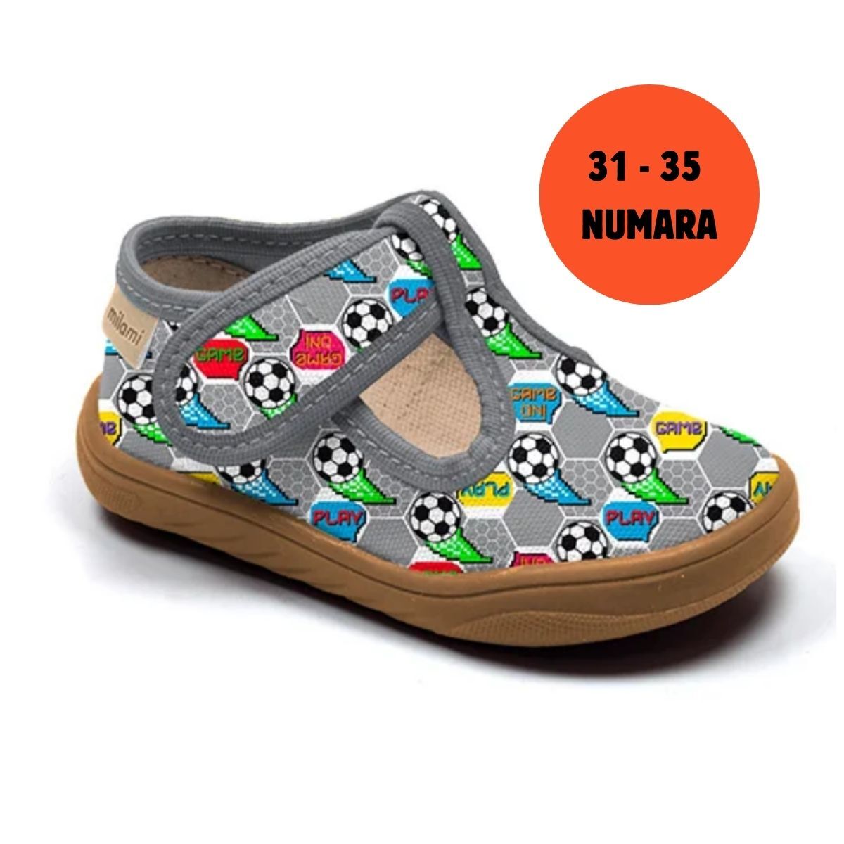 Barefoot Taban Altıgen Futbol Desenli Yarı Açık Model BF1 3135