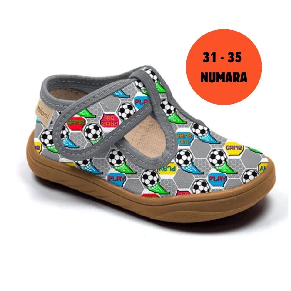 Barefoot Taban Altıgen Futbol Desenli Yarı Açık Model BF1 3135
