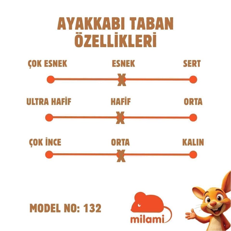 Parmak Korumalı Taban Kelebek Desenli Yarı Açık Model 132